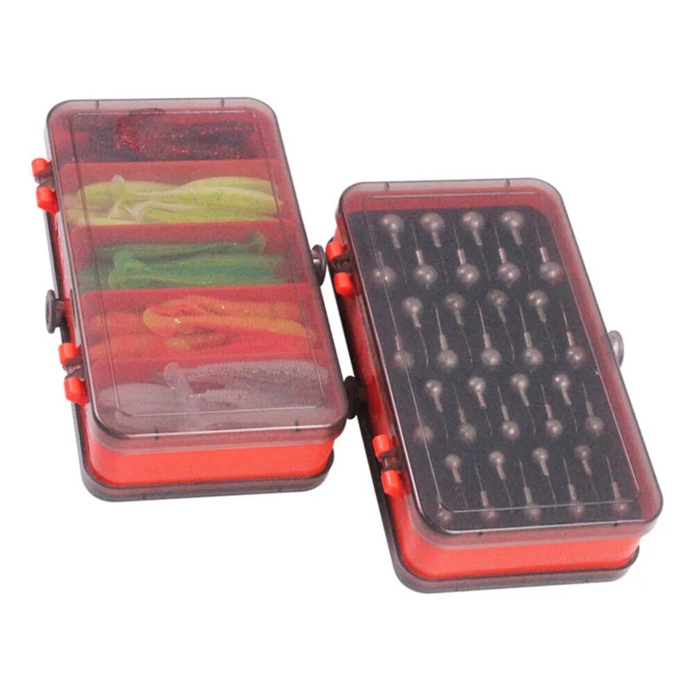 Jig Head Lure - Caixa de Iscas Portátil Dupla Face