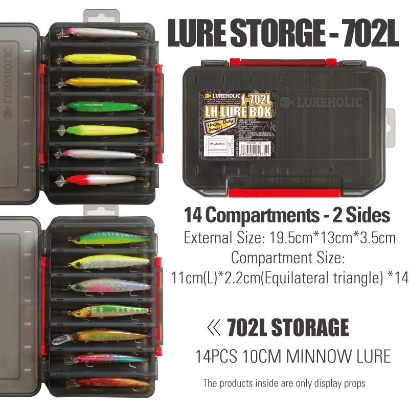 Lureholeic caixa de isca de pe - Jig Head Lure avaliação e preço