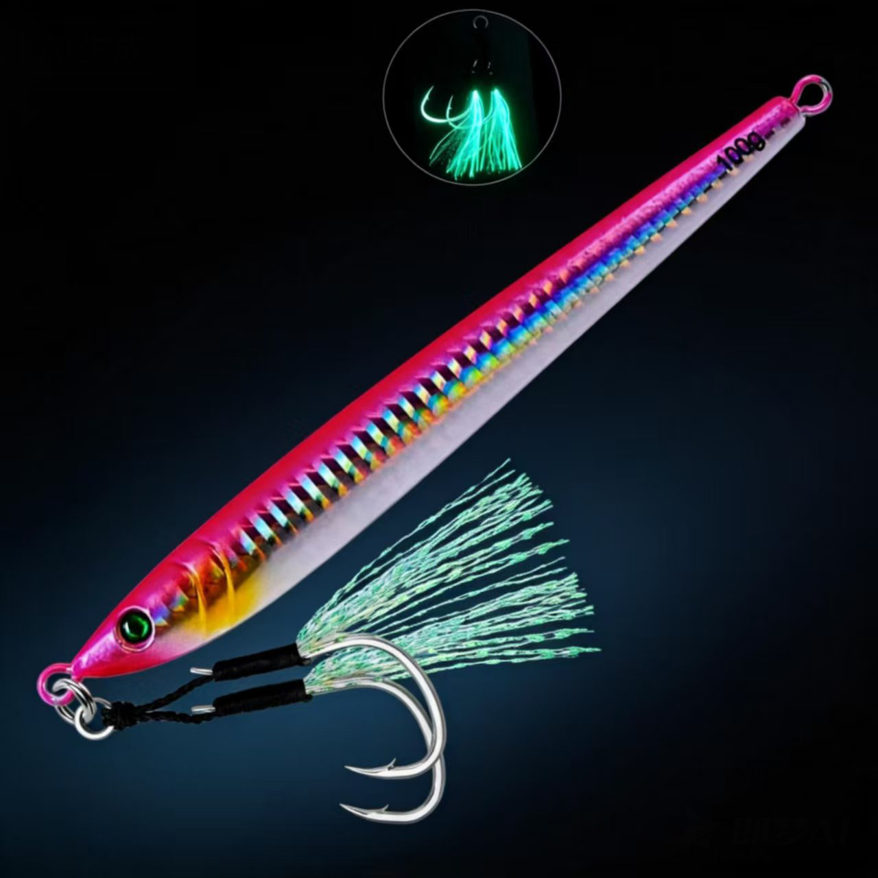 Isca de pesca de gabarito de m - Jig Head Lure avaliação e preço