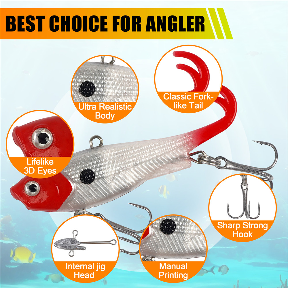 5 pçs pré-equipado gabarito ca - Jig Head Lure avaliação e preço