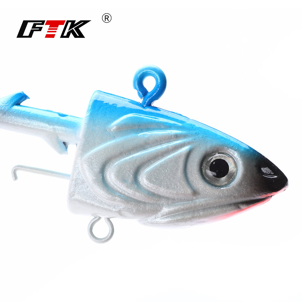 Ftk 2 pçs gabarito cabeça ganc - Jig Head Lure avaliação e preço