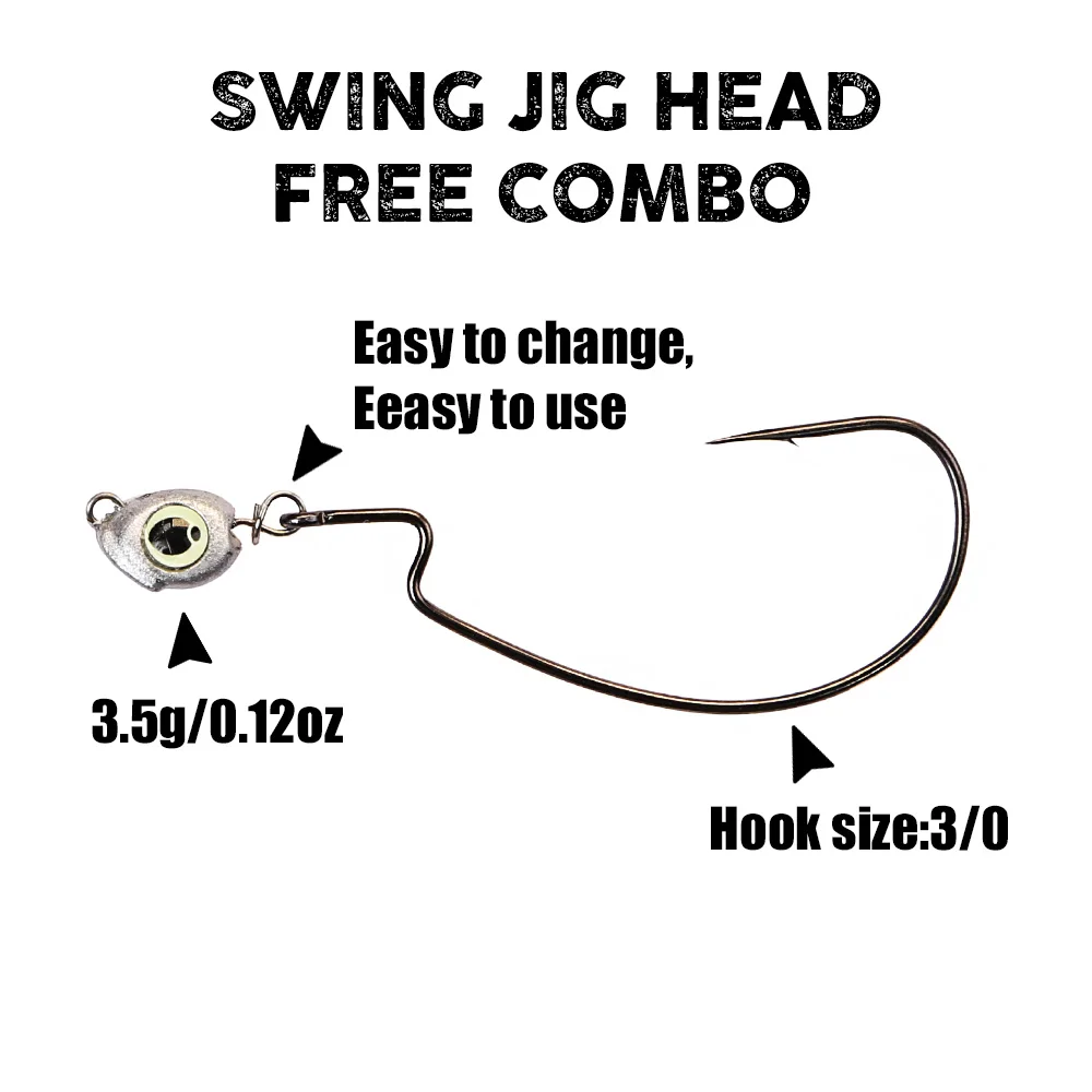 B&U Swing Jig Head Cheburashka - Jig Head Lure avaliação e preço